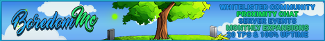 Boredom MC server banner
