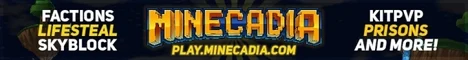 Minecadia server banner