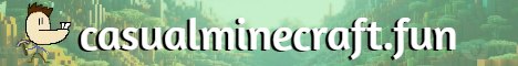 Casual Minecraft server banner