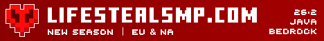 LifeSteal SMP server banner