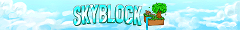 Skyblock server banner