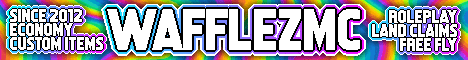 WafflezMC server banner