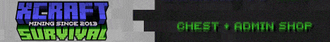 XCraft Survival server banner