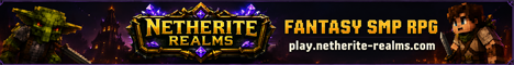 Netherite Realms server banner