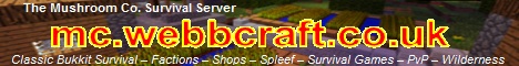 The Mushroom Co. Survival server banner