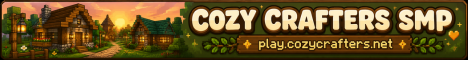 Cozy Crafters SMP server banner
