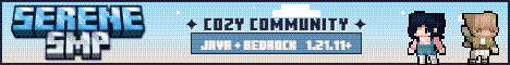 Serene SMP server banner